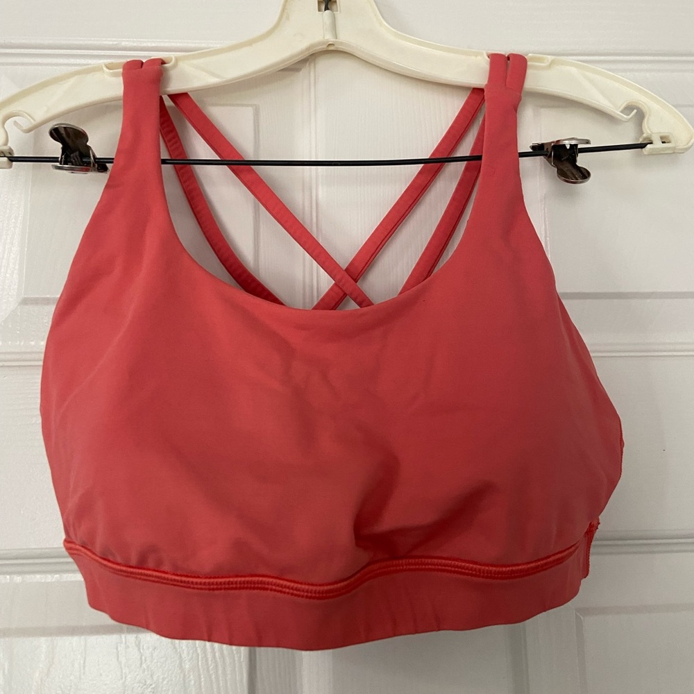 lululemon athletica Coral Strappy Sports Bra